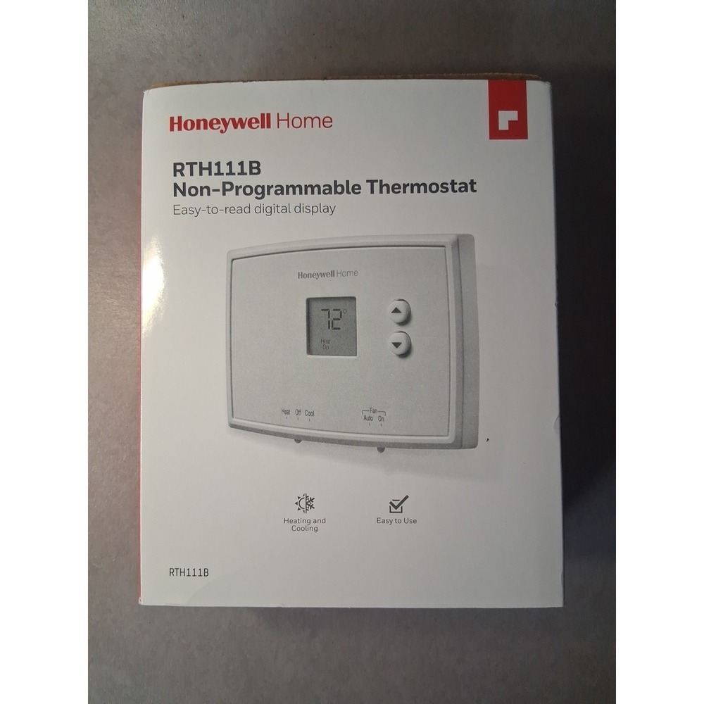 Honeywell Thermostat Home RTH111B1024 Digital Non-Programmable Heating Cooling